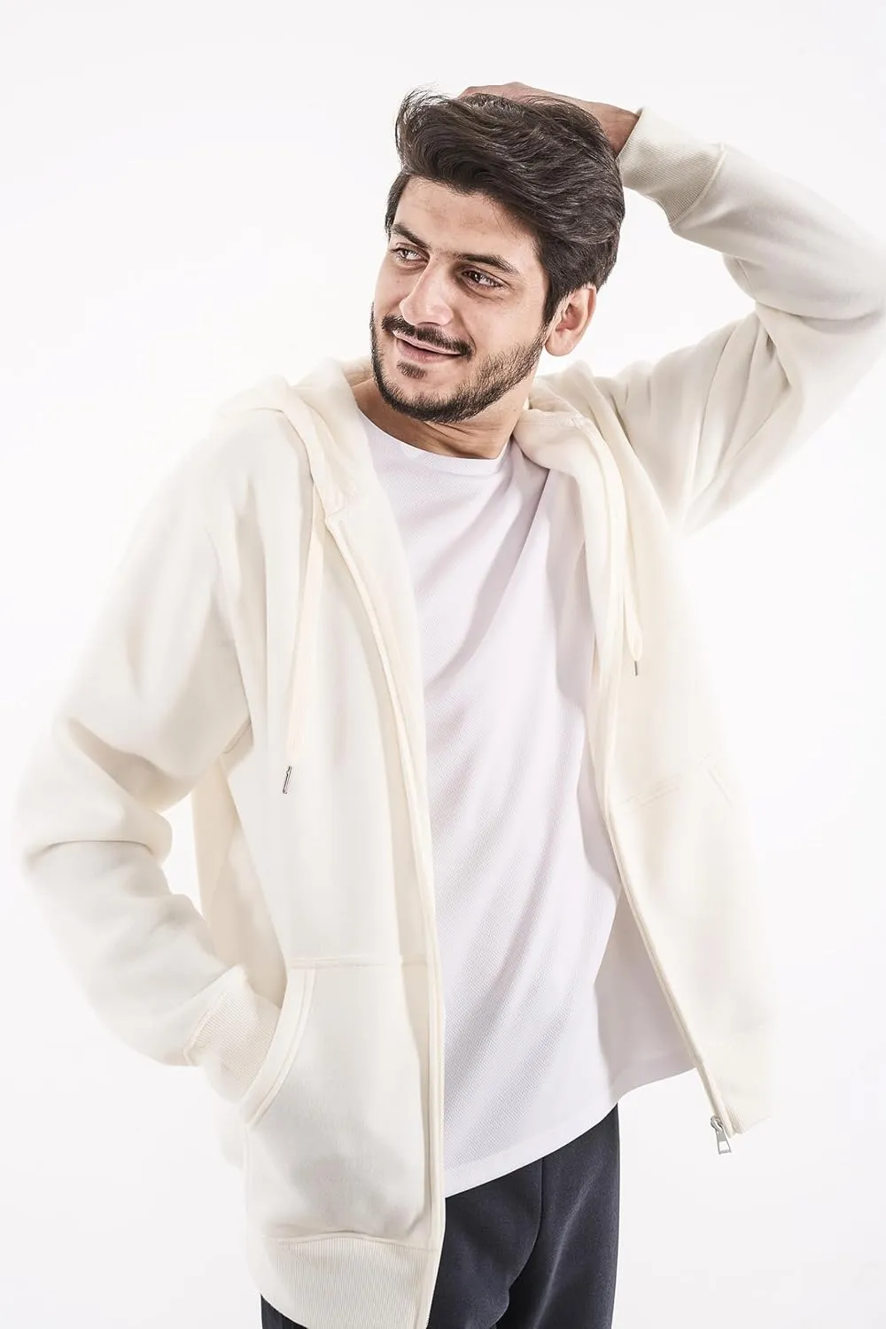 3 Pack Mens Fleece Hoodie Long Sleeve Lightweight Athletic Workout Sweatshirt for Men with Pockets