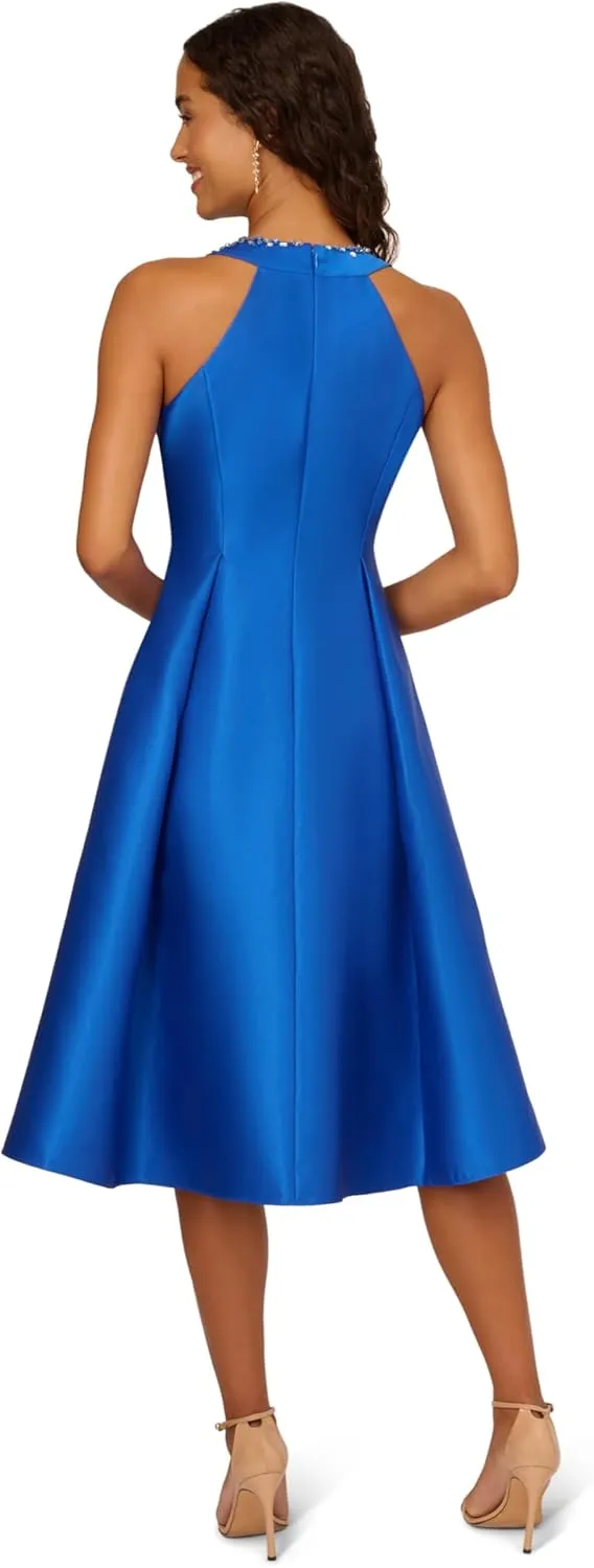 Adrianna Papell Women's Mikado Fit&Flare Party Dress