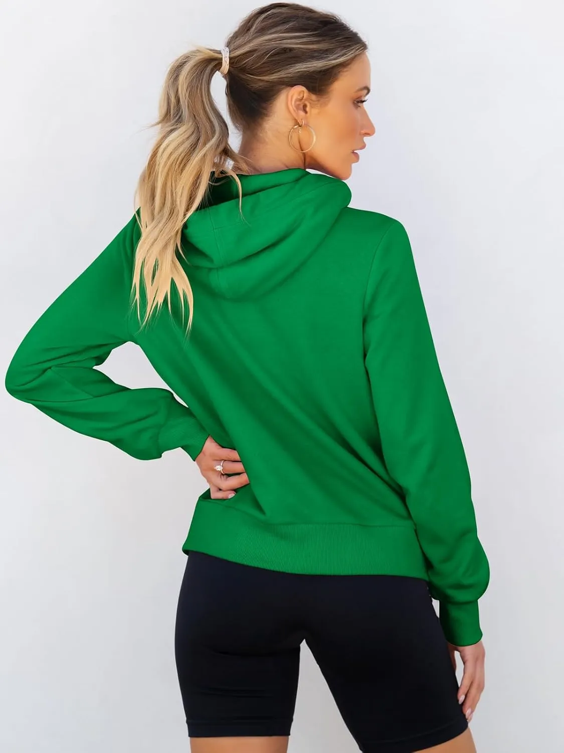 ANRABESS Womens Hoodie Cowl Neck Long Sleeve Sweatshirts 2024 Winter Fashion Pullover With Drawstring Clothes