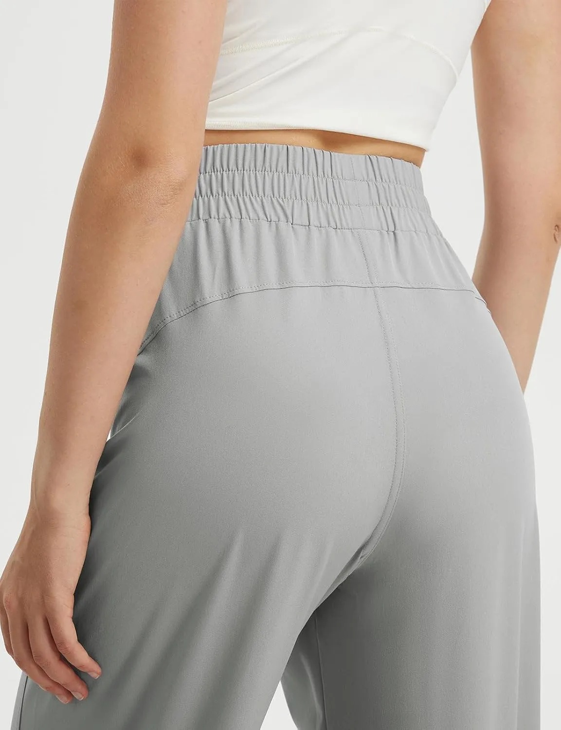 baleaf Women's Track Pants Lightweight Athletic Travel Wide Leg Pants with Pockets 30" Work Lounge Loose Fit UPF50 