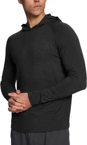 BAMBOO COOL Men's UPF 50  Athletic Hoodies Soft Lightweight Sweatshirts Long Sleeve Pullover Sun Protection Hoodie Tops