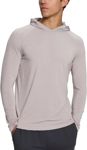 BAMBOO COOL Men's UPF 50  Athletic Hoodies Soft Lightweight Sweatshirts Long Sleeve Pullover Sun Protection Hoodie Tops