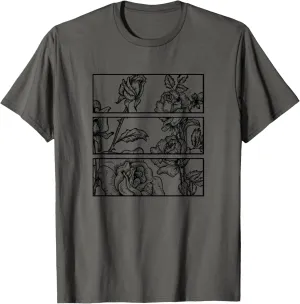 Black Roses Aesthetic Clothing Soft Grunge Clothes Goth Punk T-Shirt