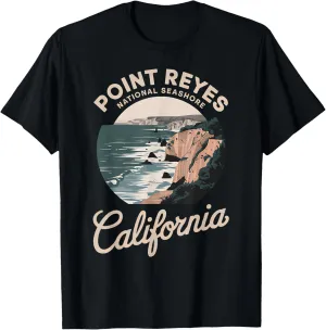 Coastal Landscape Adventure California Point Reyes Travel T-Shirt