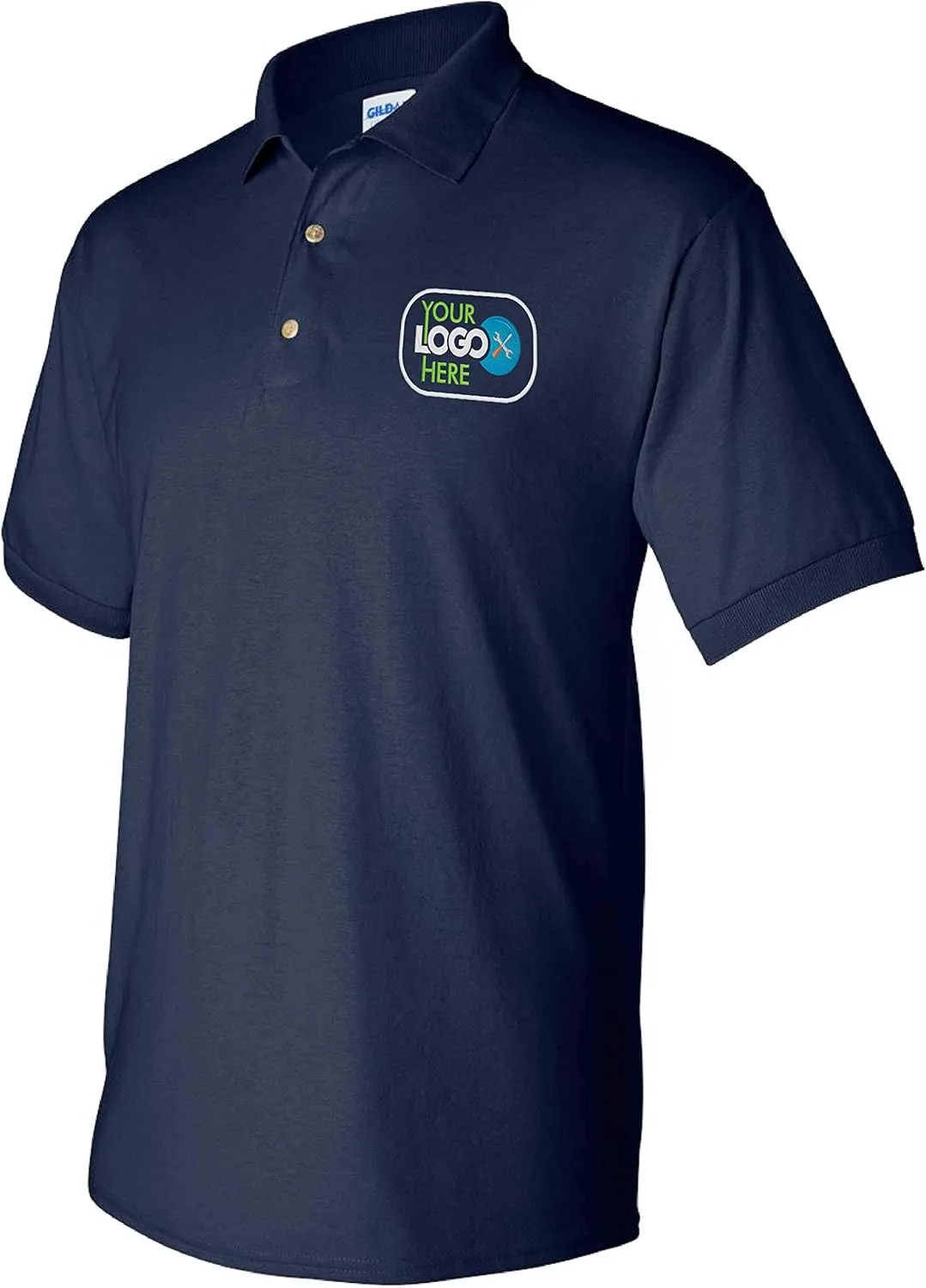 Custom Logo Embroidered Jersey Polo, Dry Blend Polo Shirt, Your Company Logo