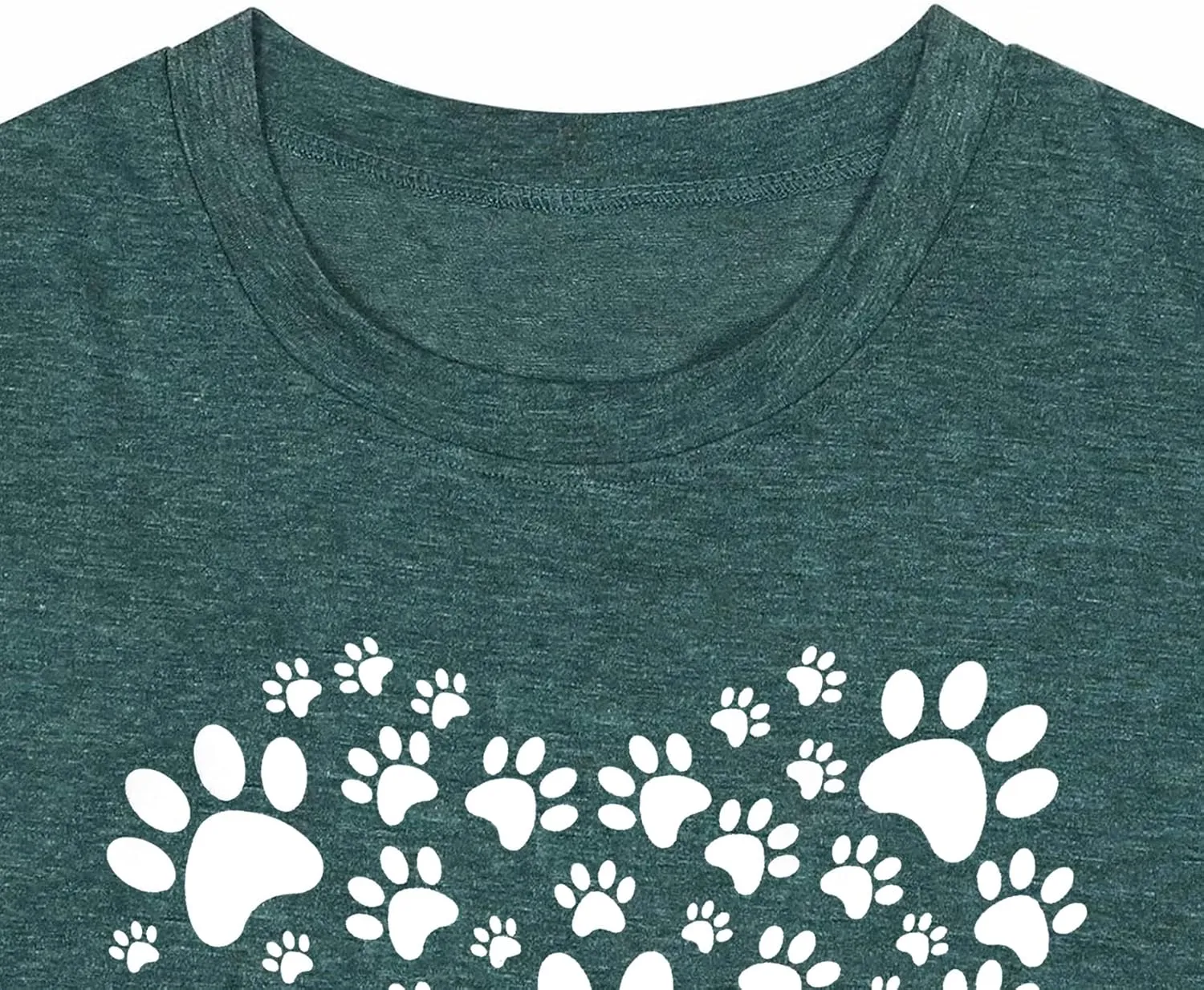 Dog Lover Shirts for Women - Cat Paw Graphic Tee Dog Mom Gifts Girls Heart Tops