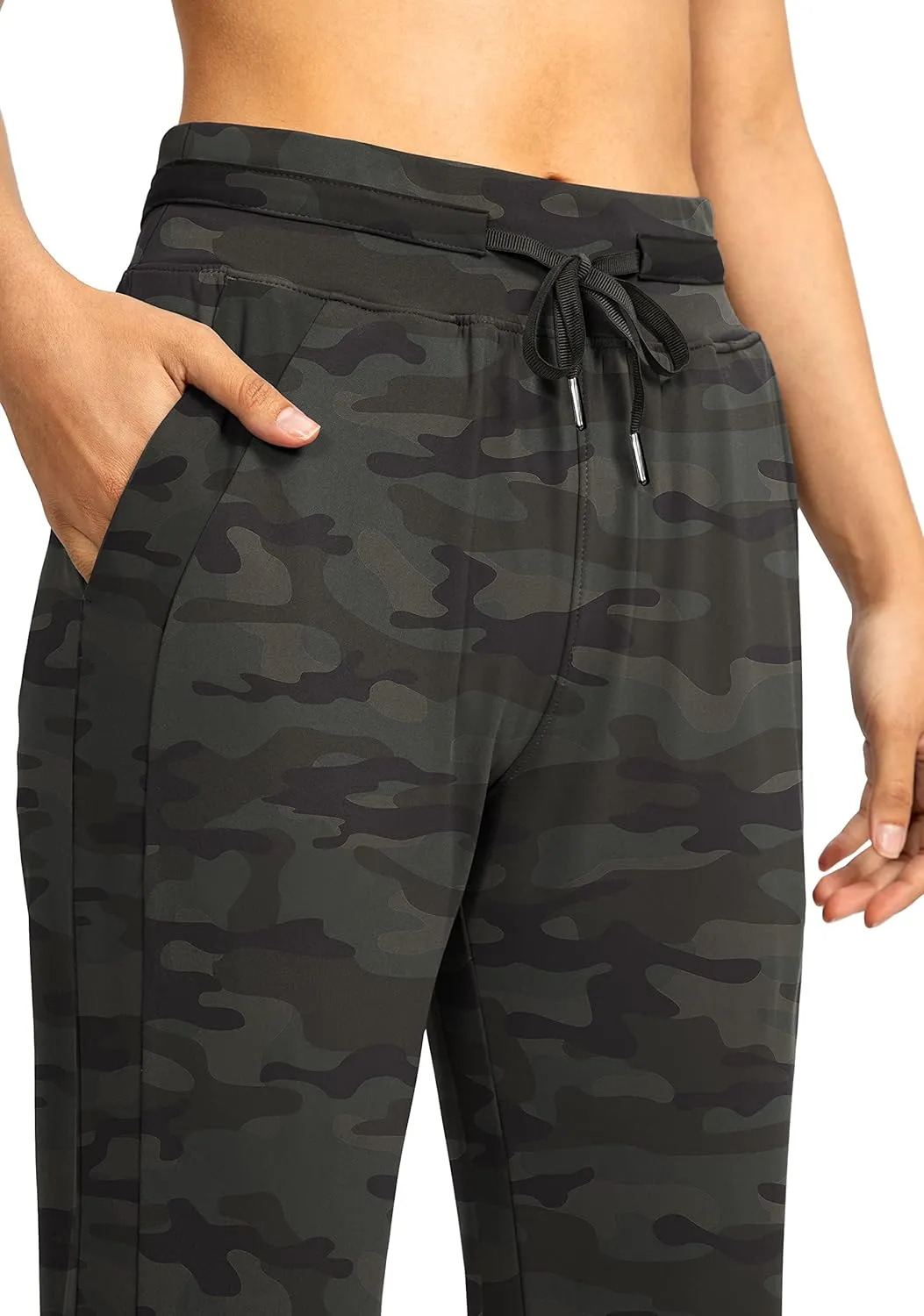 G Gradual Women's Joggers Pants with Zipper Pockets High Waisted Athletic Tapered Sweatpants for Women Workout Lounge