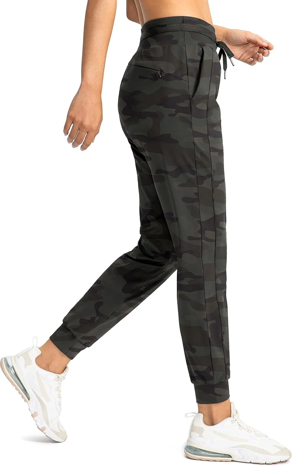 G Gradual Women's Joggers Pants with Zipper Pockets High Waisted Athletic Tapered Sweatpants for Women Workout Lounge