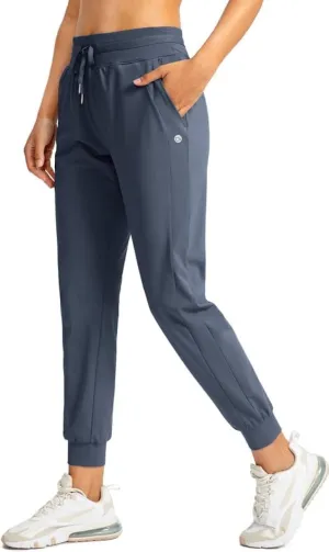 G Gradual Women's Joggers Pants with Zipper Pockets High Waisted Athletic Tapered Sweatpants for Women Workout Lounge