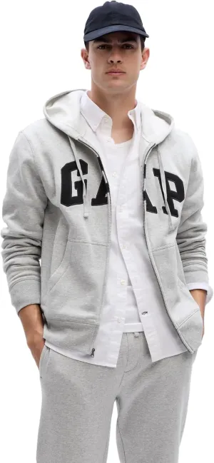 GAP Logo Heritage Hoodie Hooded Full Zip Sweatshirt