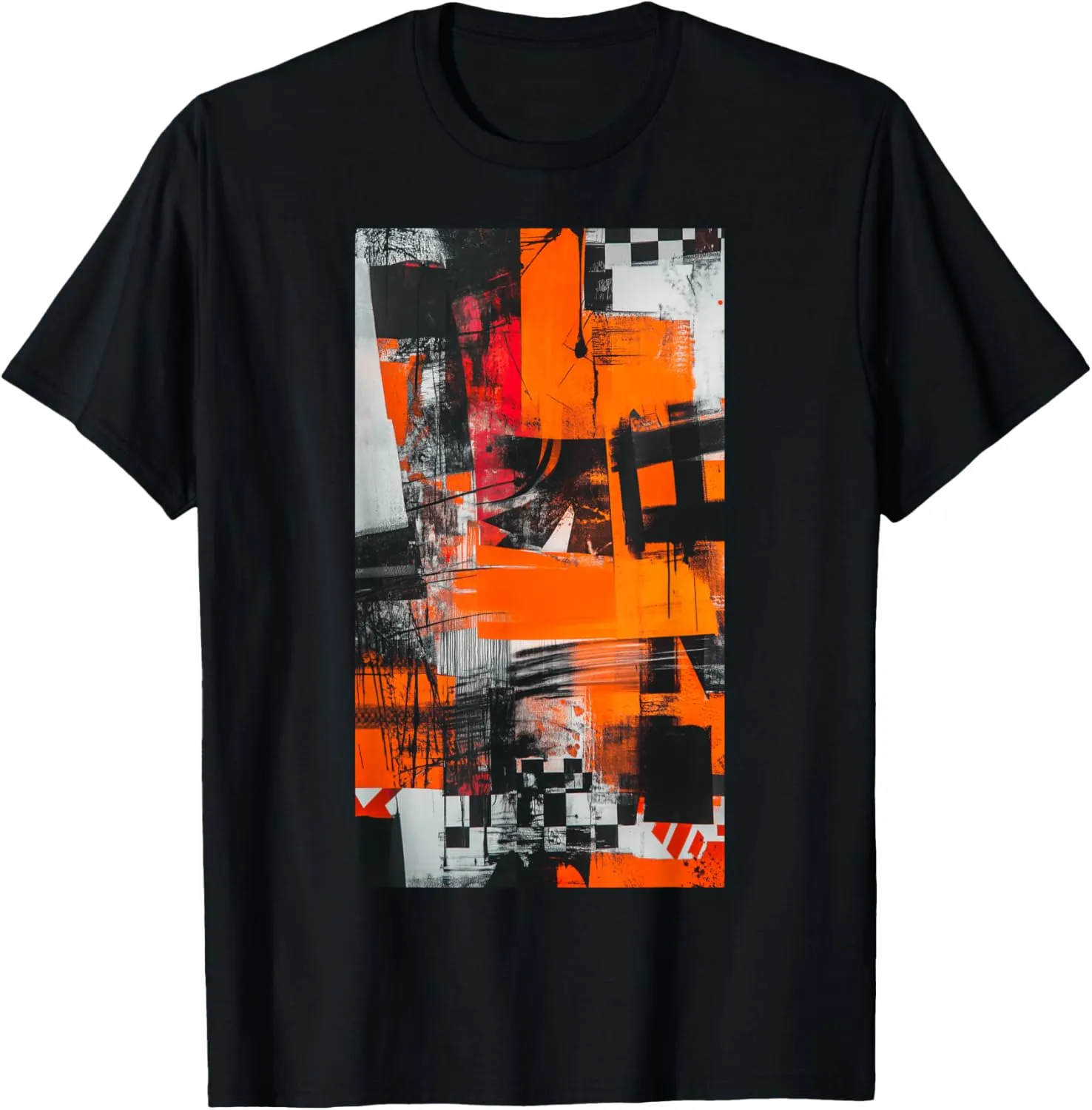 Graffiti Orange Abstract art Modern Colors T-Shirt