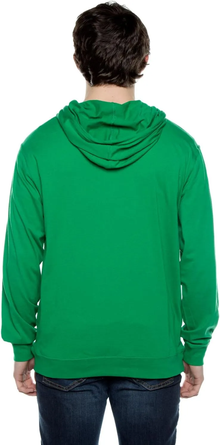 Lightweight Long Sleeve Hooded Shirt for Men & Women, Plain Hoodies with Pockets - Casual Thin Hoodie