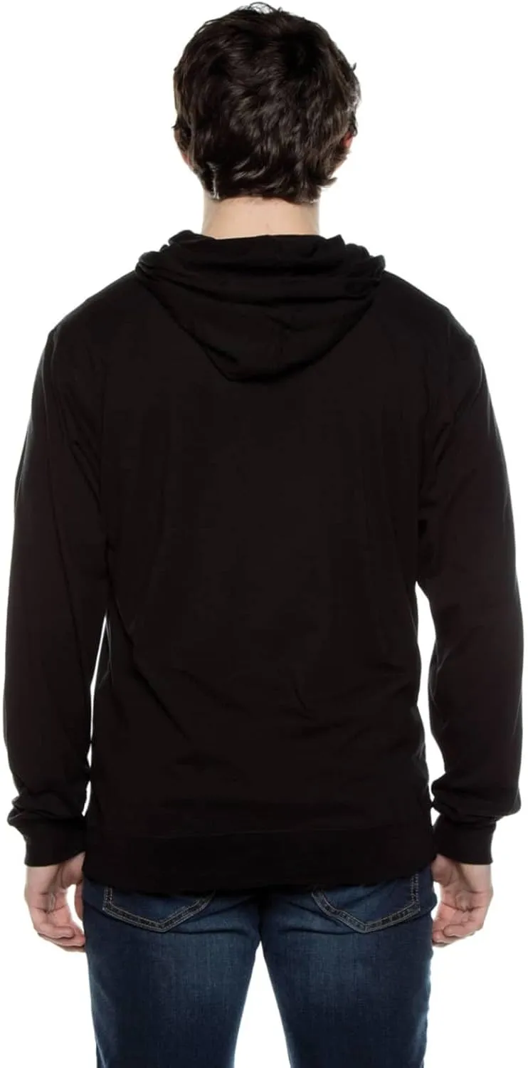 Lightweight Long Sleeve Hooded Shirt for Men & Women, Plain Hoodies with Pockets - Casual Thin Hoodie