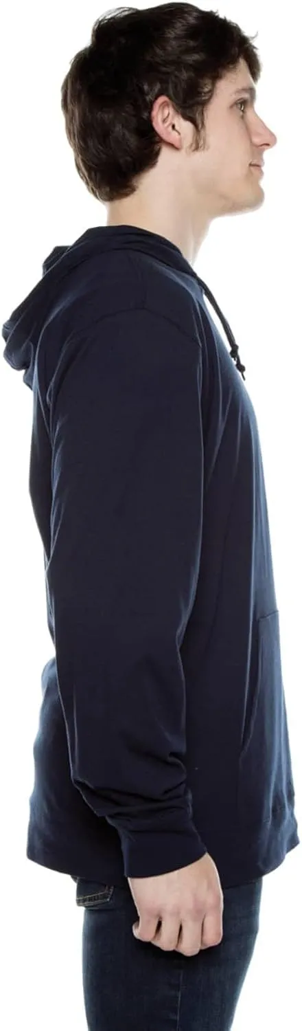 Lightweight Long Sleeve Hooded Shirt for Men & Women, Plain Hoodies with Pockets - Casual Thin Hoodie