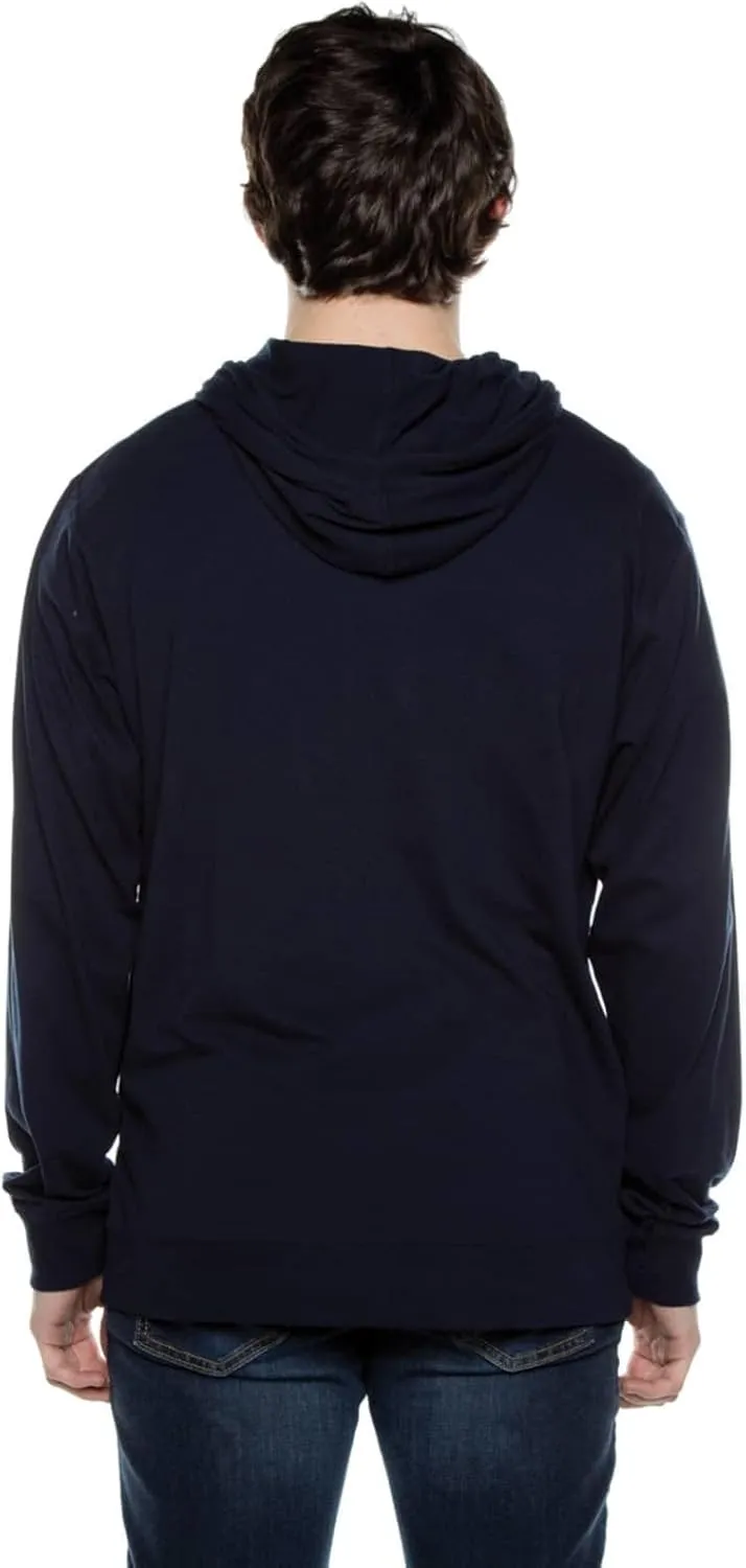 Lightweight Long Sleeve Hooded Shirt for Men & Women, Plain Hoodies with Pockets - Casual Thin Hoodie