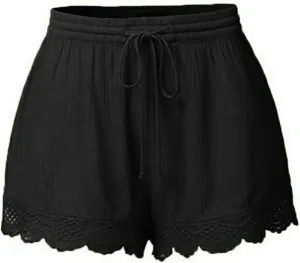 Linen Shorts for Women Lounge Walking Athletic Long Shorts Casual Sweat Shorts High Waisted Pants Plus Size Clothes