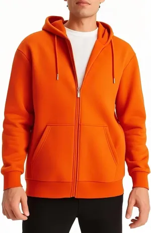 Men's Full Zip Hoodie Fleece Long Sleeve Hooded Sweatshirt Pullover Men Lightweight Athletic Hoodies
