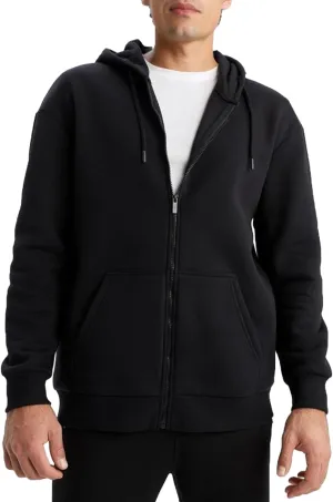 Men's Full Zip Hoodie Fleece Long Sleeve Hooded Sweatshirt Pullover Men Lightweight Athletic Hoodies