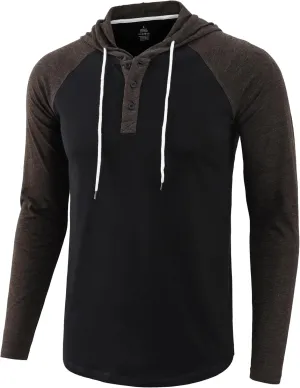 Mens Hoodies Shirt Casual Athletic Workout Fashion Hooded Lightweight Jersey Sweatshirt Long Sleeve with Drawstring