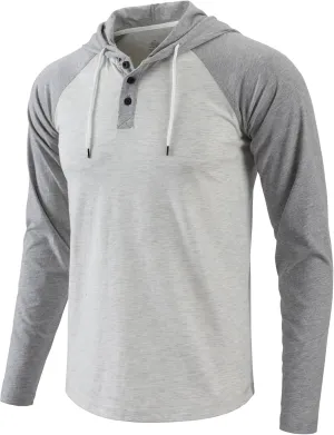 Mens Hoodies Shirt Casual Athletic Workout Fashion Hooded Lightweight Jersey Sweatshirt Long Sleeve with Drawstring
