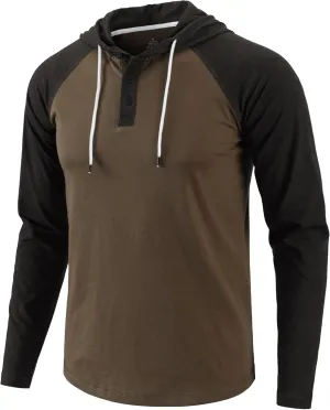 Mens Hoodies Shirt Casual Athletic Workout Fashion Hooded Lightweight Jersey Sweatshirt Long Sleeve with Drawstring