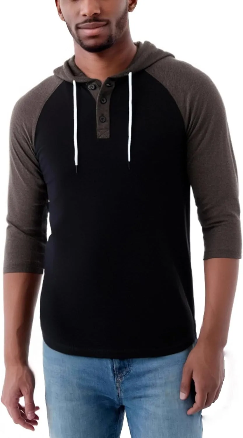 Mens Hoodies Shirt Casual Athletic Workout Fashion Hooded Lightweight Jersey Sweatshirt Long Sleeve with Drawstring