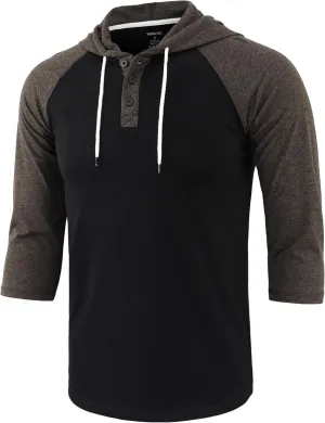 Mens Hoodies Shirt Casual Athletic Workout Fashion Hooded Lightweight Jersey Sweatshirt Long Sleeve with Drawstring
