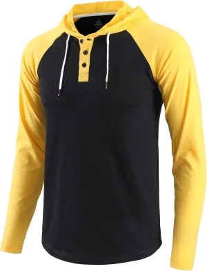 Mens Hoodies Shirt Casual Athletic Workout Fashion Hooded Lightweight Jersey Sweatshirt Long Sleeve with Drawstring