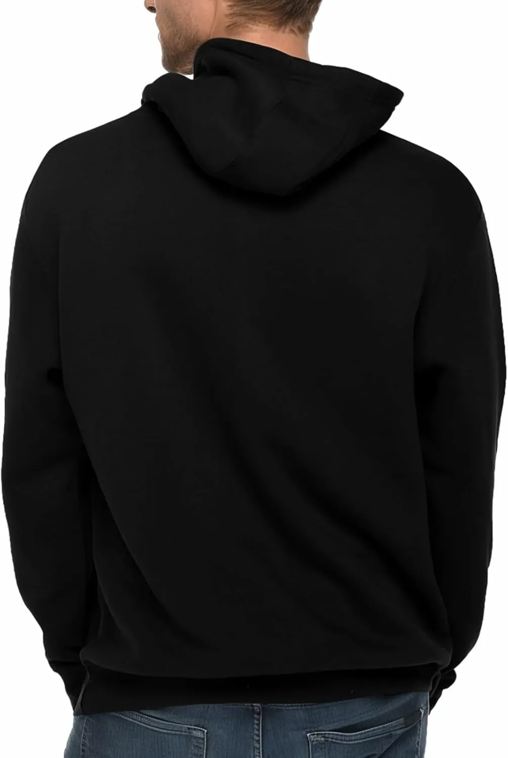 Mens Zip Up Hoodie Long Sleeve Fleece Full-zip Hooded Sweatshirt Pullover With Kangaroo Pocket S-3XL
