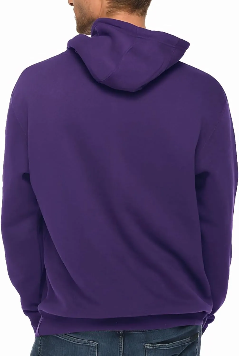 Mens Zip Up Hoodie Long Sleeve Fleece Full-zip Hooded Sweatshirt Pullover With Kangaroo Pocket S-3XL