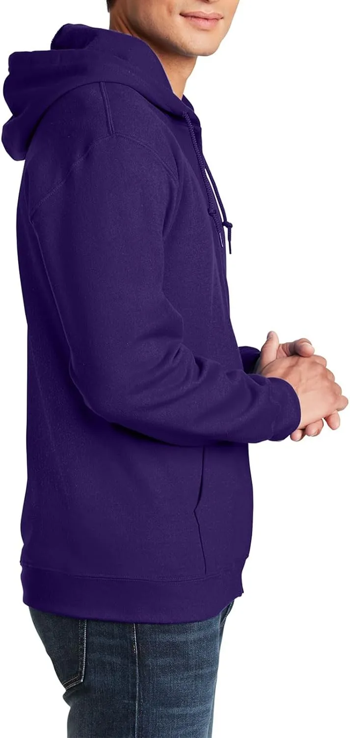 Mens Zip Up Hoodie Long Sleeve Fleece Full-zip Hooded Sweatshirt Pullover With Kangaroo Pocket S-3XL