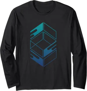 Modern Abstract Art Geometric Shapes Fashion Aesthetic Artsy Long Sleeve T-Shirt