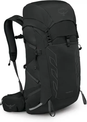 Osprey Talon 33L Men's Lightweight Hiking Backpack with Hipbelt, Black/Coal Grey