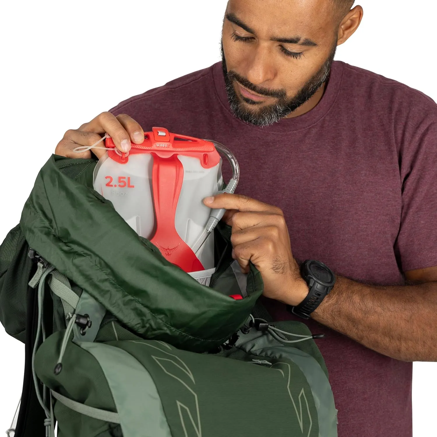 Osprey Talon 33L Men's Lightweight Hiking Backpack with Hipbelt, Black/Coal Grey