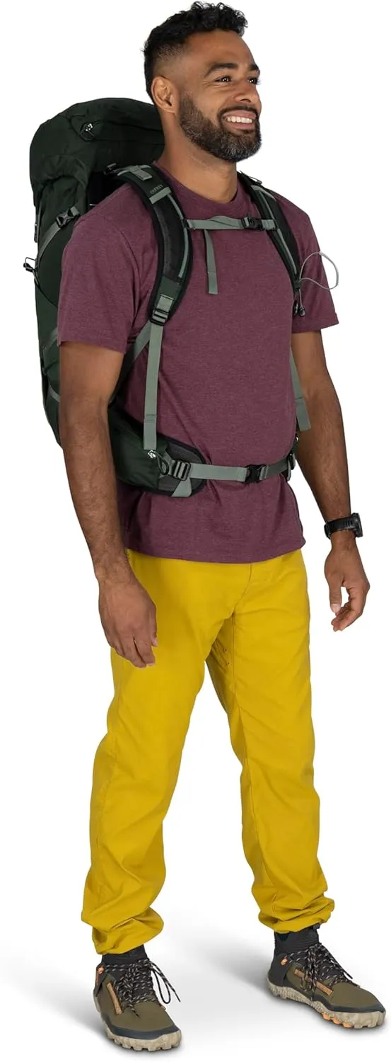 Osprey Talon 33L Men's Lightweight Hiking Backpack with Hipbelt, Black/Coal Grey
