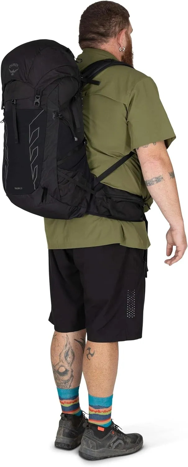Osprey Talon 33L Men's Lightweight Hiking Backpack with Hipbelt, Green Canopy/Pine Leaf, Extended Fit