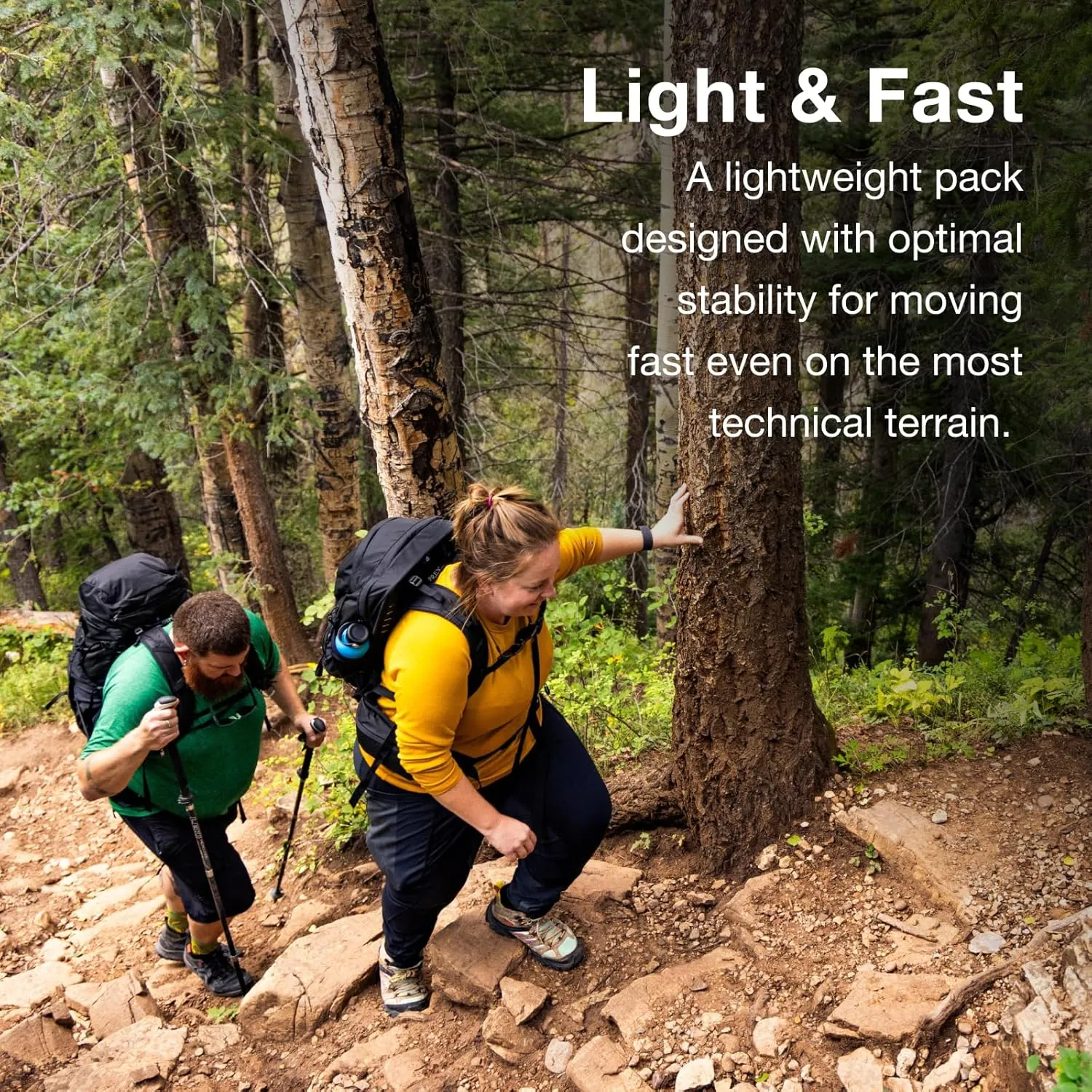 Osprey Talon 33L Men's Lightweight Hiking Backpack with Hipbelt, Green Canopy/Pine Leaf, Extended Fit