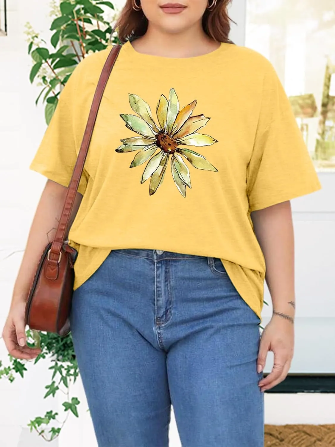 Plus Size Tshirts for Women Graphic Tees Summer Casual Tops Loose Cute Trendy Clothes Tee Shirt