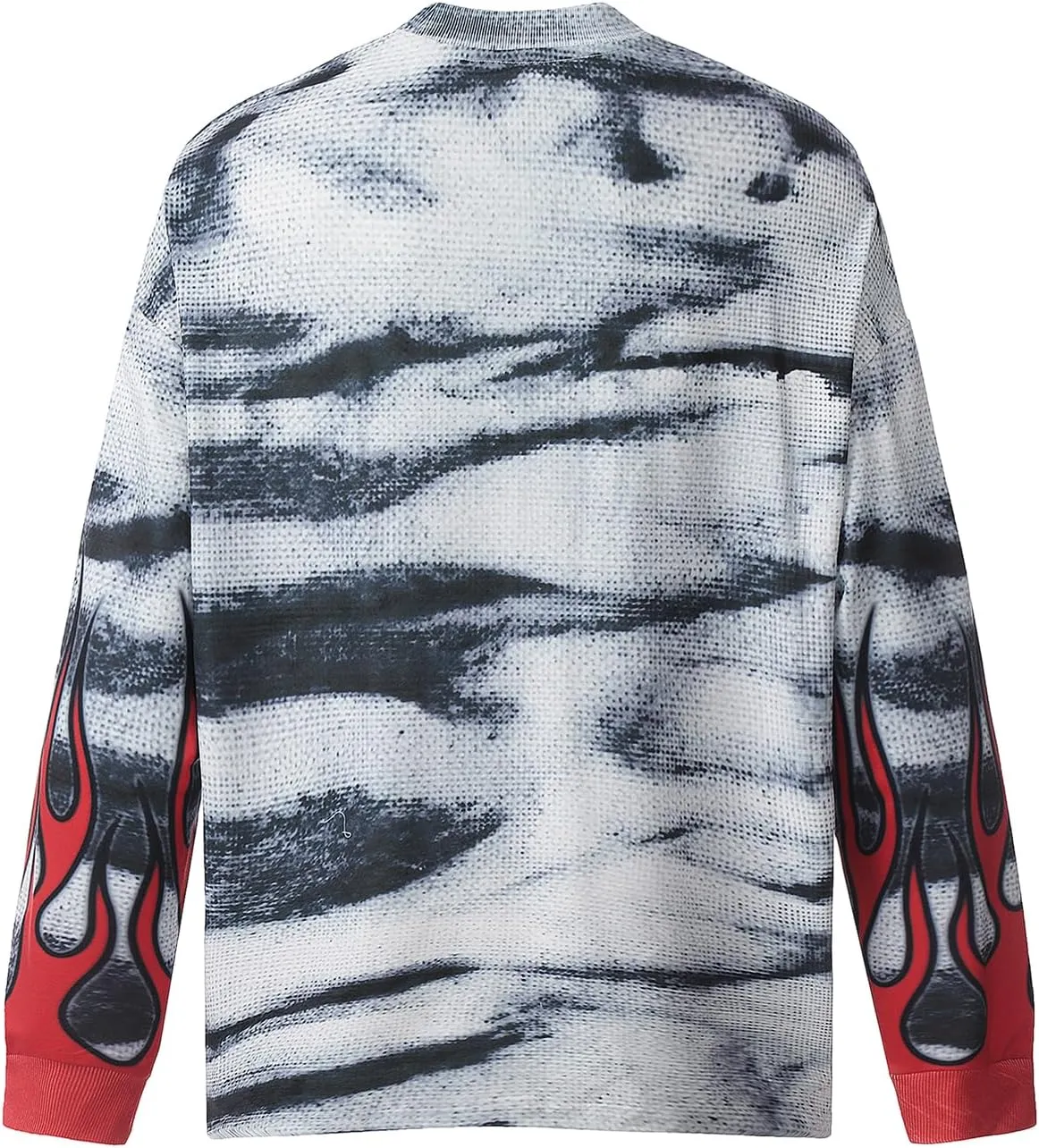 Saint Vintage Long Sleeve Crewneck Graphic Tee Casual Streetwear Oversized Pullover Fashion Top
