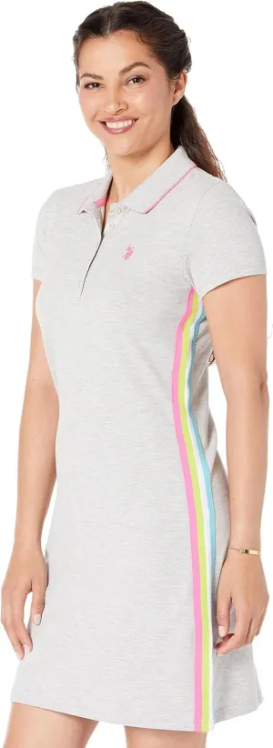 SIDE STRIPE POLO DRESS