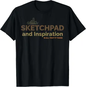 Sketch Artists Design Architecture City View Urban Sketchers T-Shirt