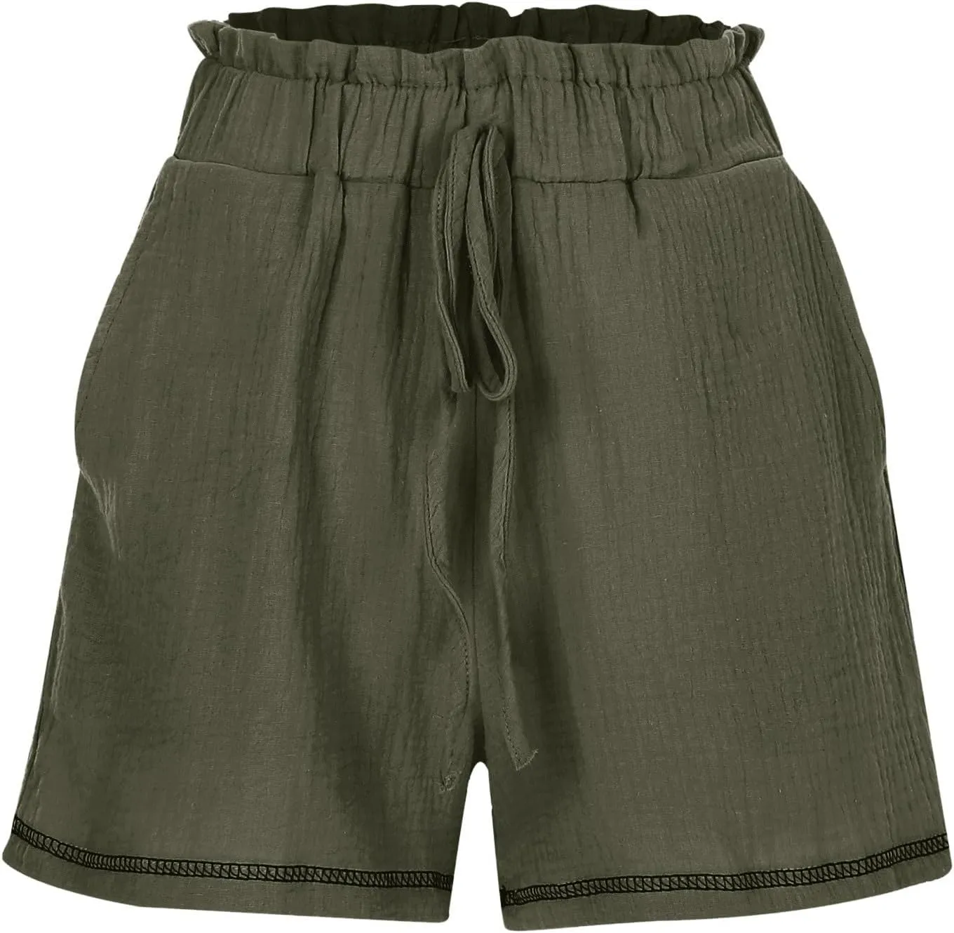 Summer Shorts for Women Drawstring High Waisted Casual Lounge Shorts Lightweight Comfy Beach Short Pants with Pockets