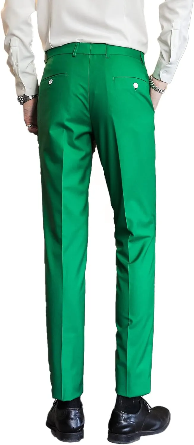 UNINUKOO Mens Suits 2 Piece Double Breasted Tuxedo Suit Slim Fit Wedding Party Dress Formal Suits for Men
