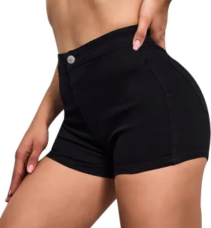 VIPONES Jeans Shorts Womens High Waisted Stretchy Sexy Butt-Lifting Hot Denim Shorts