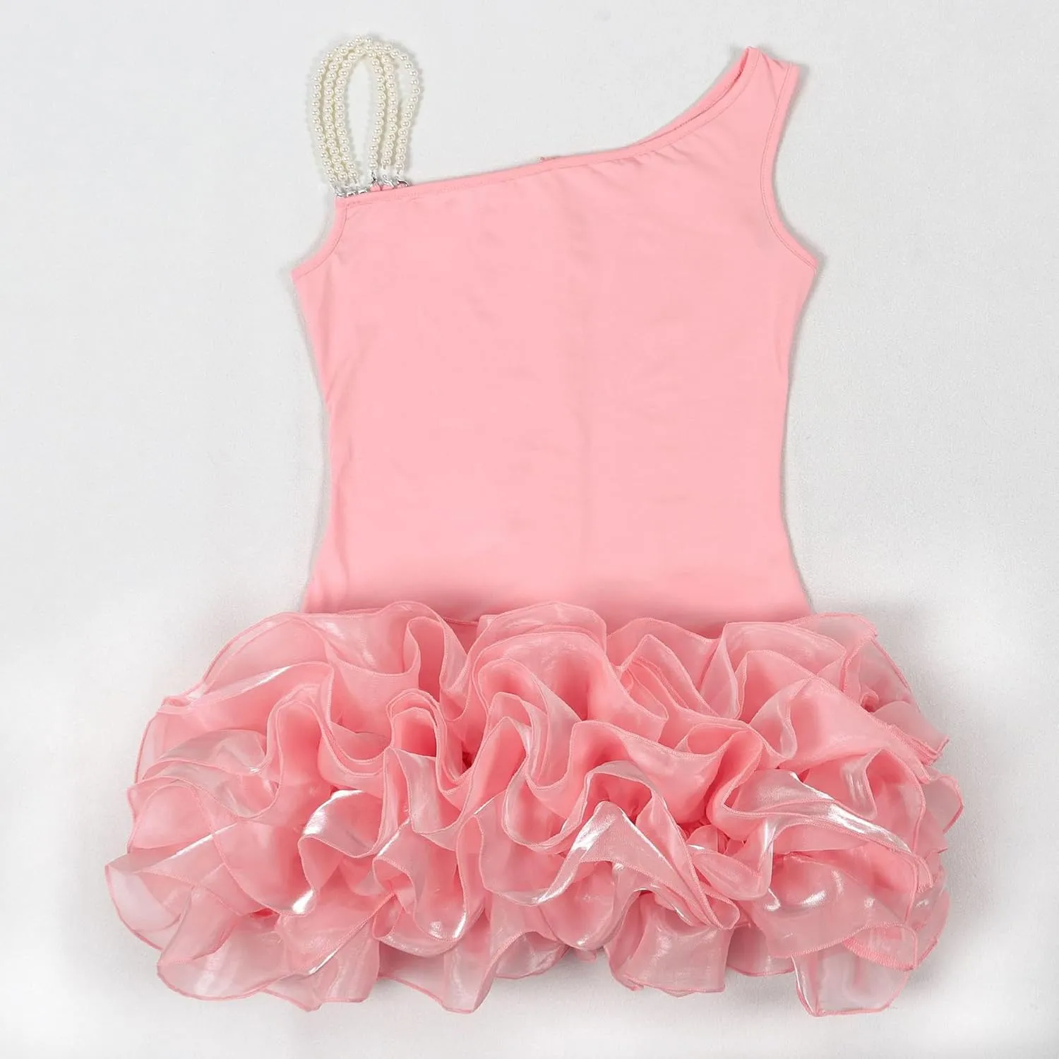Voghtic Women's Sexy Mini Club Party Dress Ruffle Hem Sleeveless Off-Shoulder Bodycon Short Dresses