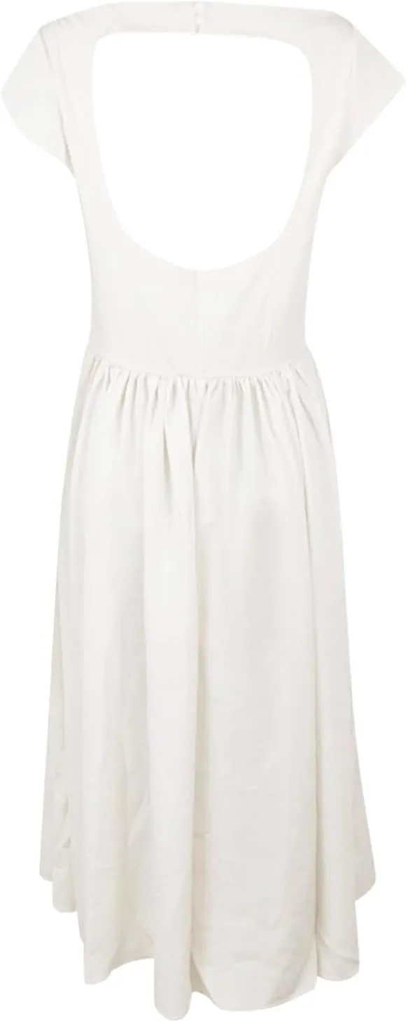 Women Summer Casual Dress Flowy Waist A-Line Midi Dress for Vacation Party Wedding Guest Formal Evening Gown