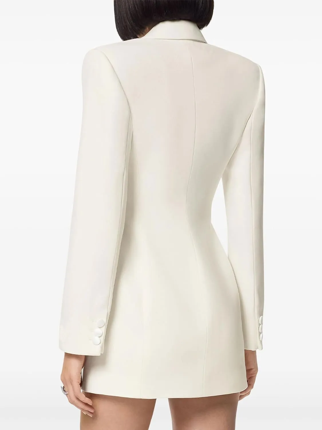 Women's Double Breasted Blazer Formal Dinner Peak Lapel Suit Jacket