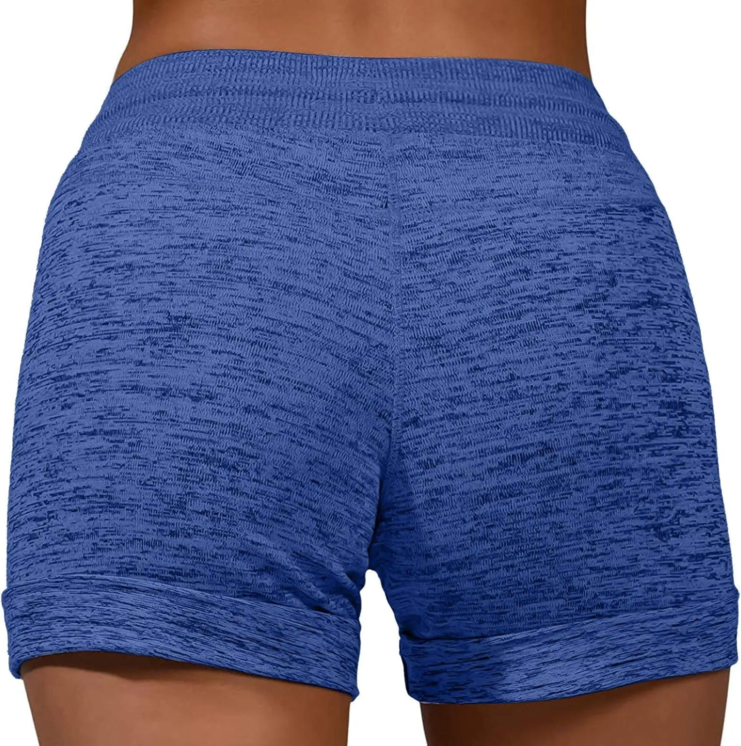 Women's Summer Lounge Shorts Drawstring High Waisted Casual Beach Shorts Pull On Athletic Running Yoga Short Pants