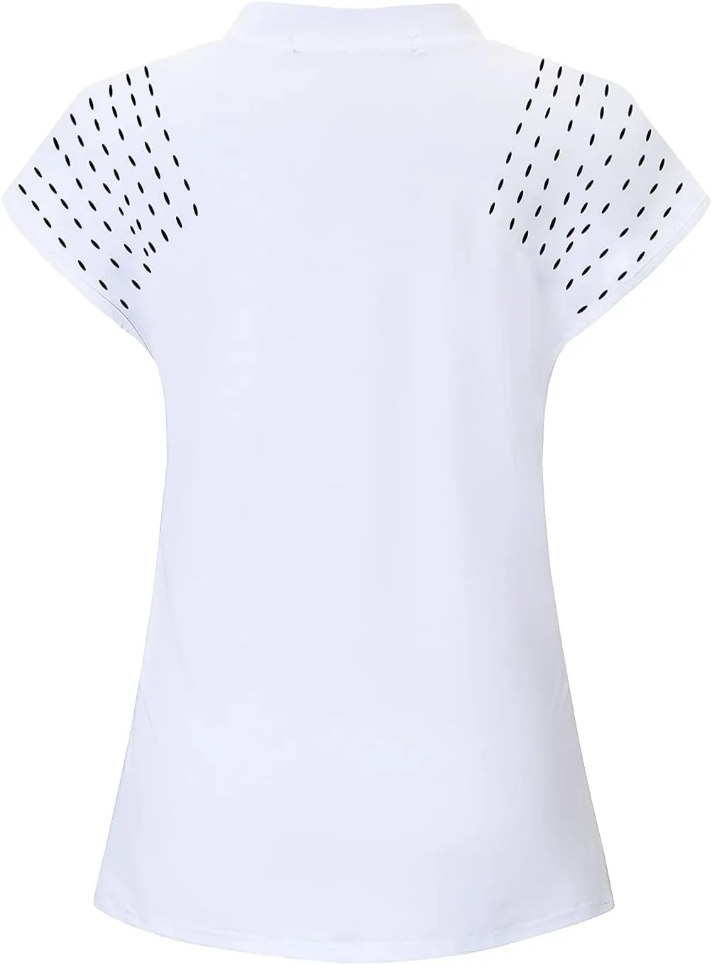 Womens V Neck Golf Polo Shirts Short Sleeve Sport Shirt Workout Tops