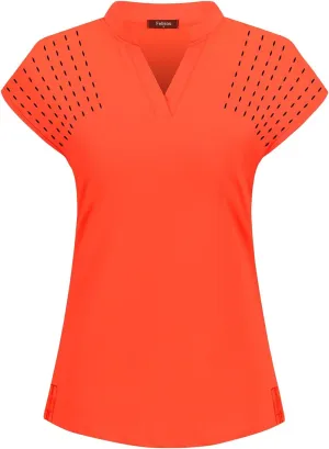 Womens V Neck Golf Polo Shirts Short Sleeve Sport Shirt Workout Tops